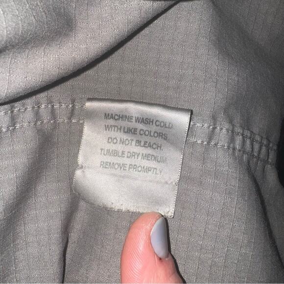 Carhartt Thrashed Distressed Men Size XL Ripstop Button-Down SS Work Shirt Gray - Picture 8 of 9